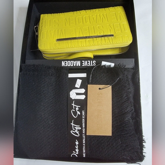 Steve Madden Handbags - * SOLD* Steve Madden Wrislet Wallet and Scarf Set